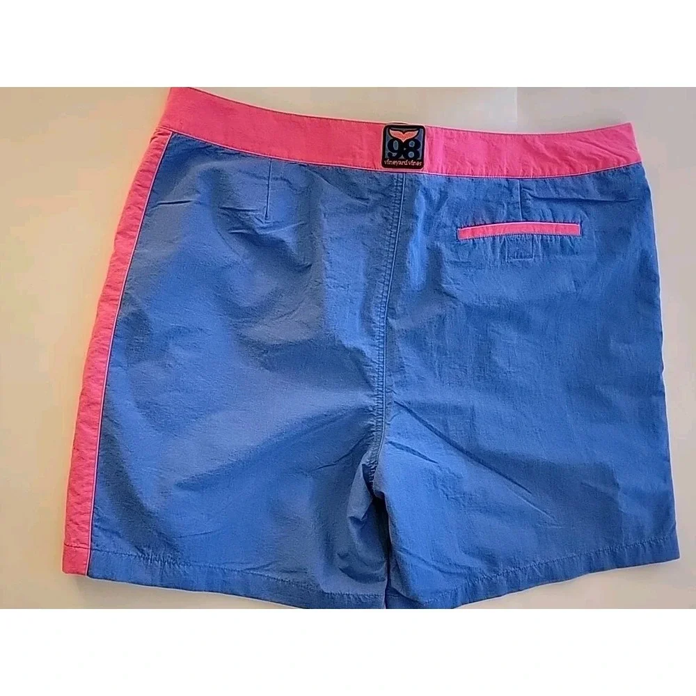 Vineyard Vines Men's Lined Swim Trunks Size 40 Retro Pink Blue 98 Montauk